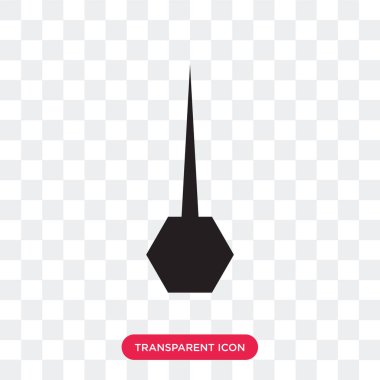 Saydam arka plan üzerinde izole sıvı eyeliner vektör simgesi, 