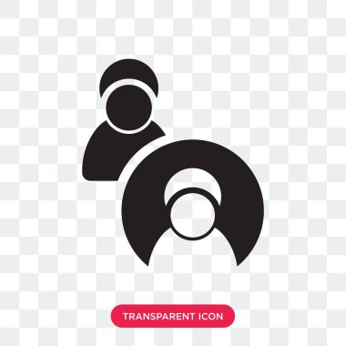 Asker ve silah vektör simgesi üzerinde şeffaf backgr izole