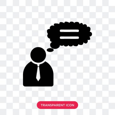 Saydam arka plan üzerinde Busi izole iş adamı vektör simgesi