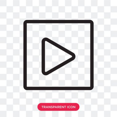 Saydam arka plan üzerinde oyun logo d izole vektör simge oynamak