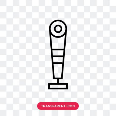 Amerikan futbolu vektör simgesi üzerinde şeffaf arka plan izole