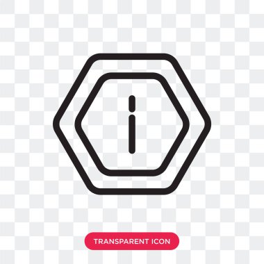 saydam arka plan üzerinde bilgi logosu d izole bilgi vektör simgesi