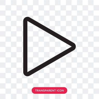 Saydam arka plan üzerinde izole vektör simge ileri ileri 