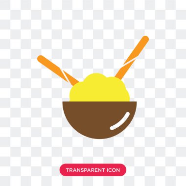 Saydam arka plan üzerinde pirinç logosu d izole pirinç vektör simgesi