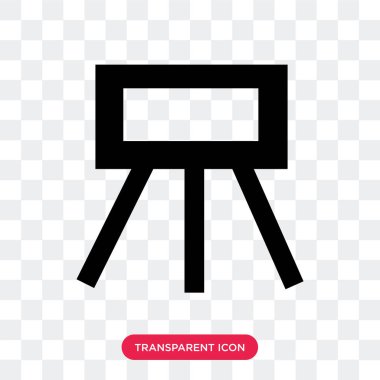 Saydam arka plan üzerinde tuval lo izole tuval vektör simgesi