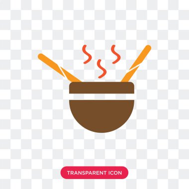 Saydam arka plan üzerinde çorba logosu d izole çorba vektör simgesi