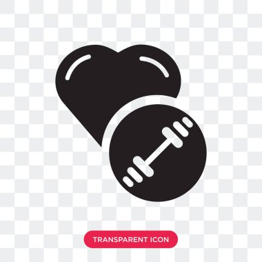 Saydam arka plan üzerinde Exercis izole egzersiz vektör simgesi