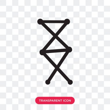 Saydam arka plan üzerinde izole giyim dikiş vektör simgesi