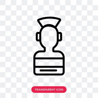 Saydam arka plan üzerinde hemşire logo izole hemşire vektör simgesi