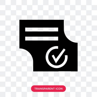 Uygulama formu vektör simgesi üzerinde şeffaf arka plan izole,