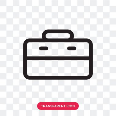 Saydam arka plan üzerinde Suitcas izole bavul vektör simgesi