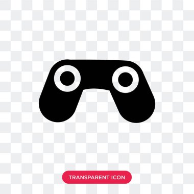 Büyük Binocoulars vektör simgesi üzerinde şeffaf arka plan izole, 