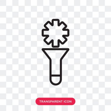 Saydam arka plan üzerinde filtre lo izole filtre vektör simgesi