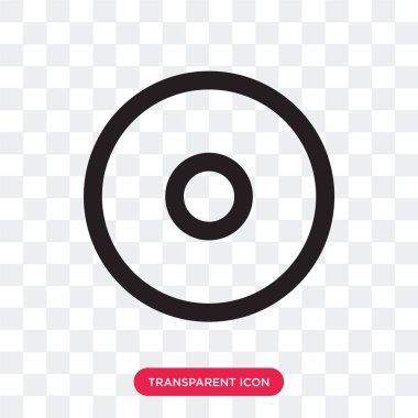 Saydam arka plan üzerinde görünür izole görünür vektör simgesi 