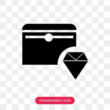 Saydam arka plan üzerinde göğüs logo izole göğüs vektör simgesi