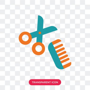 Saydam arka plan üzerinde tarak logosu d izole vektör simge tarak