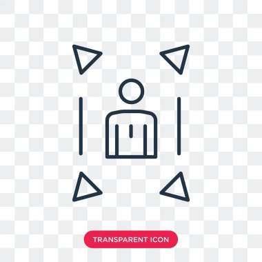 Saydam arka plan üzerinde genişletme logo tasarımı izole vektör simgesini genişletin