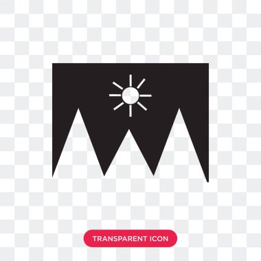 Saydam arka plan üzerinde resim logo izole görüntü vektör simgesi