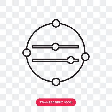 saydam arka plan üzerinde c izole daire kavram vektör simgesi