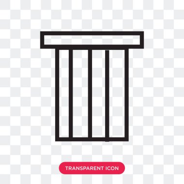 Saydam arka plan üzerinde çanta logo des izole çanta vektör simgesi