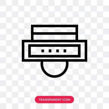 Saydam arka plan üzerinde Pad logo des izole pad vektör simgesi