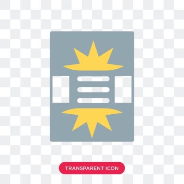 Saydam arka plan üzerinde Eve izole olay poster vektör simgesi