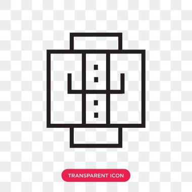 Saydam arka plan üzerinde ceket lo izole ceket vektör simgesi