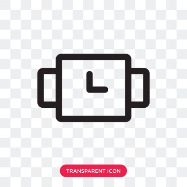 Vektör simgesi üzerinde şeffaf arka plan izole bekliyor, bekleyen 