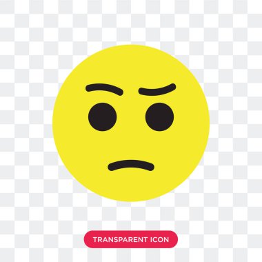 Saydam arka plan üzerinde üzgün logo des izole üzgün vektör simgesi