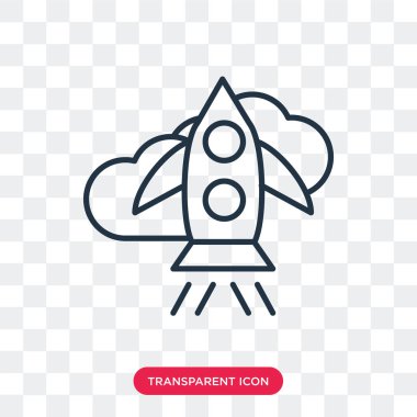 Saydam arka plan üzerinde başlangıç logo tasarımı izole başlangıç vektör simgesi