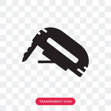 Saydam arka plan üzerinde C izole beton mikser vektör simgesi