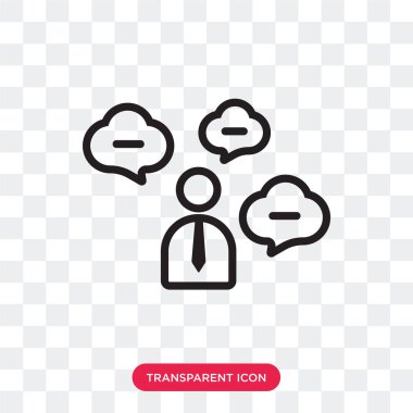 Müşteri destek vektör simgesi üzerinde şeffaf arka plan izole,
