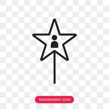 Saydam arka plan üzerinde oy logosu d izole oy vektör simgesi