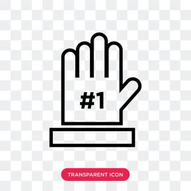 Saydam arka plan üzerinde köpük izole köpük parmak vektör simgesi