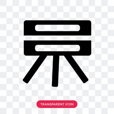 Saydam arka plan üzerinde ölçer logo izole ölçer vektör simgesi