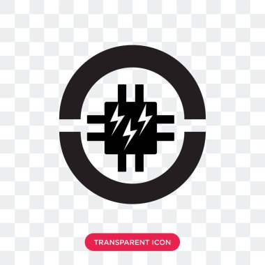 Saydam arka plan üzerinde devreyi izole devre vektör simgesi 