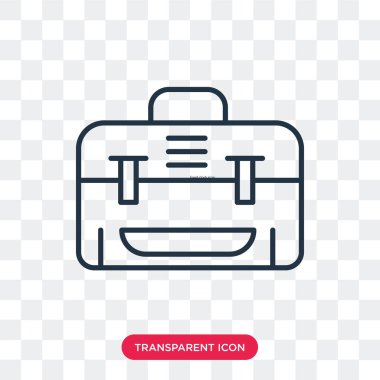 Saydam arka plan üzerinde portföy logo tasarımı izole portföy vektör simgesi