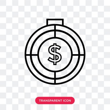 Saydam arka plan üzerinde zaman logo d izole zaman vektör simgesi