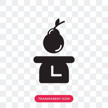 Saydam arka plan üzerinde Nutrit izole beslenme vektör simgesi