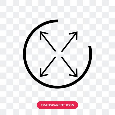 Saydam arka plan üzerinde genişletme lo izole vektör simgesini genişletin