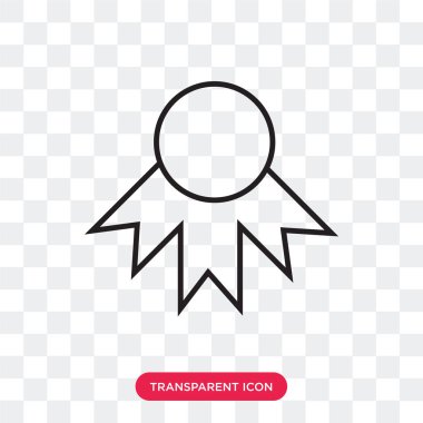 Saydam arka plan üzerinde Ödülü logosu izole Ödülü vektör simgesi