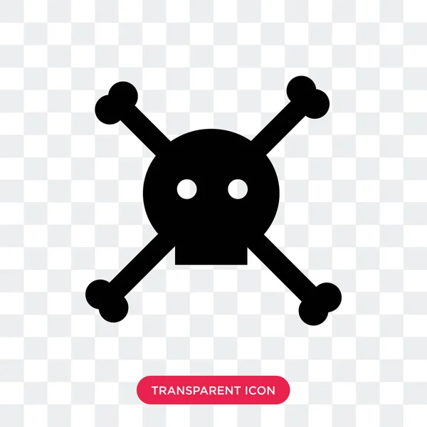 Dood vector pictogram geïsoleerd op transparante achtergrond, Dead logo d — Stockvector