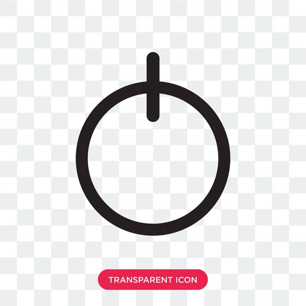 Geïsoleerd op transparante achtergrond, Power logo vector pictogram van de macht — Stockvector