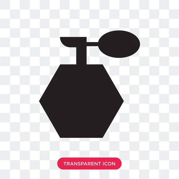 Бутылка духов вектор значок изолирован на прозрачном фоне — стоковый вектор