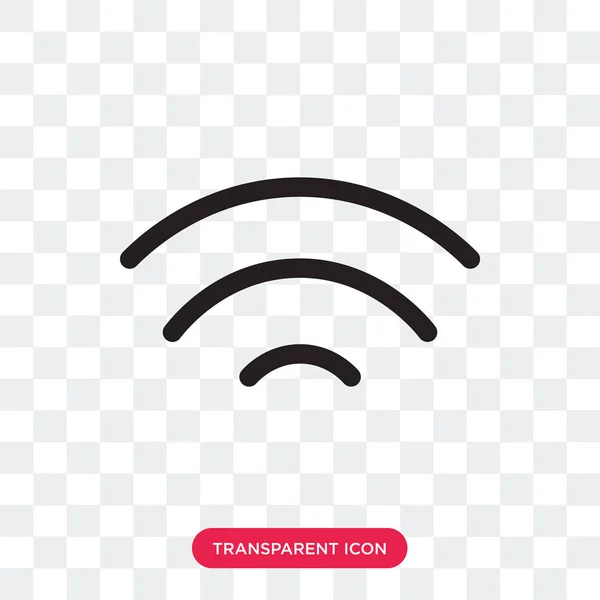 WiFi wektor ikona na białym tle na przezroczystym tle, Wifi logo d — Wektor stockowy