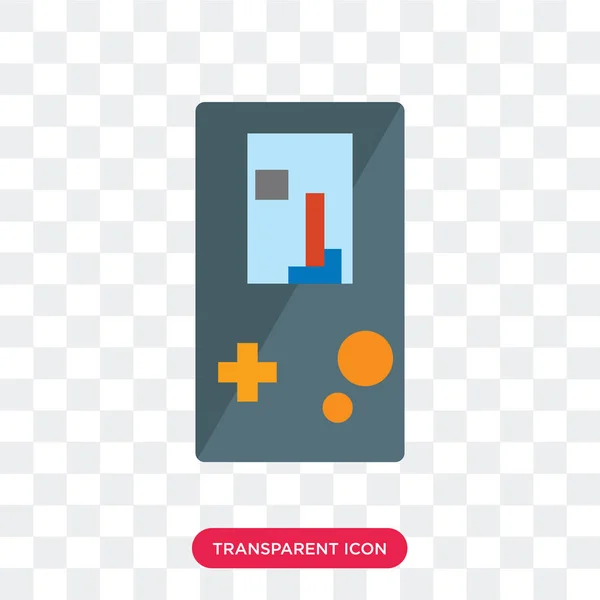 Icône vectorielle Gameboy isolée sur fond transparent, Gameboy — Image vectorielle