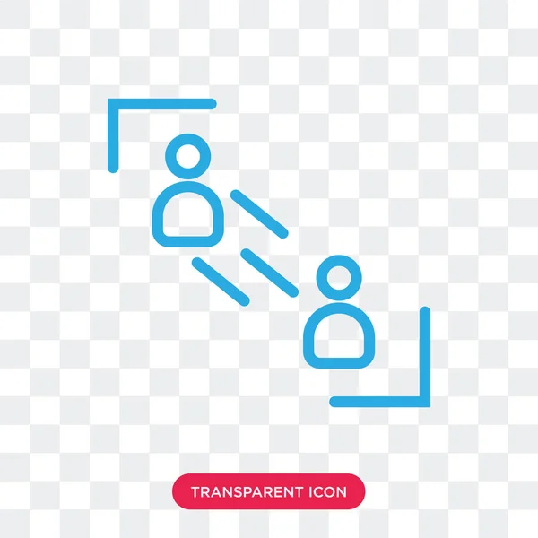 Usuarios icono vectorial aislado sobre fondo transparente, logotipo de los usuarios — Archivo Imágenes Vectoriales