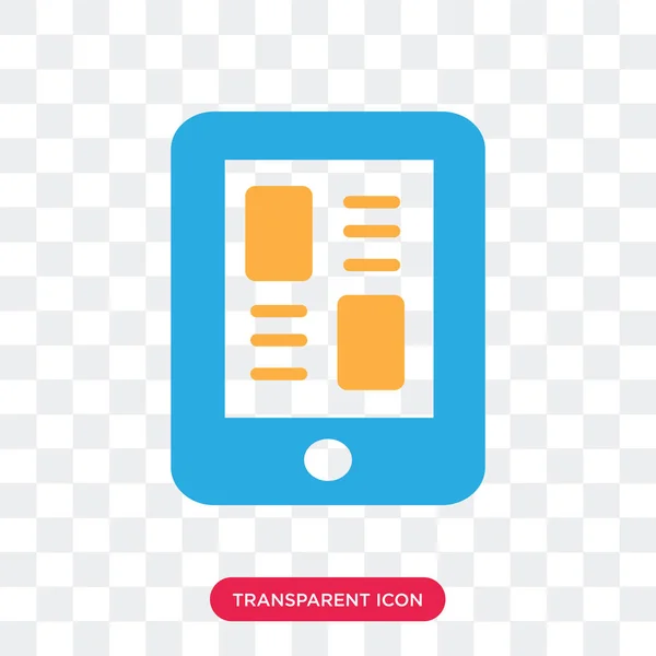 Smartphone vektor ikonen isolerad på transparent bakgrund, Smart — Stock vektor