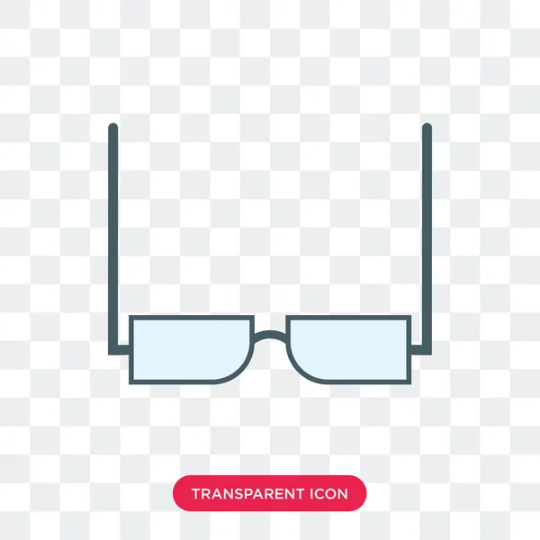 Icône vectorielle de lunettes isolée sur fond transparent, Eyegl — Image vectorielle