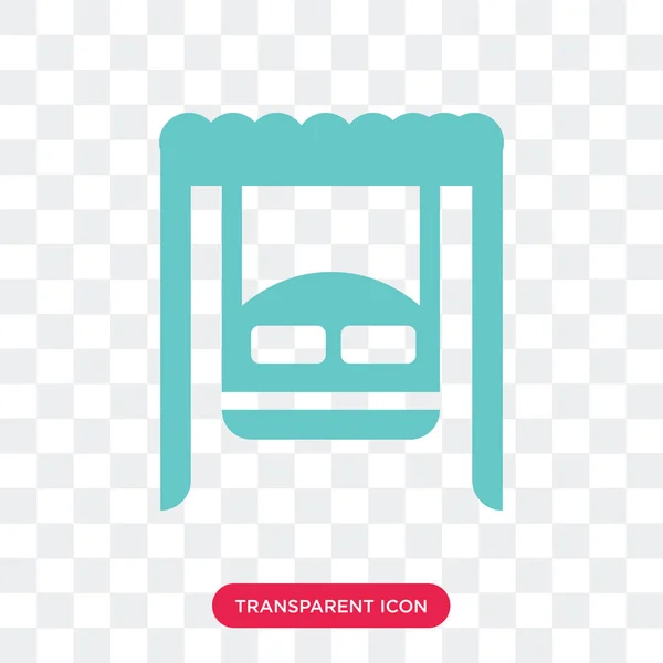 Значок качели на прозрачном фоне, логотип качели — стоковый вектор